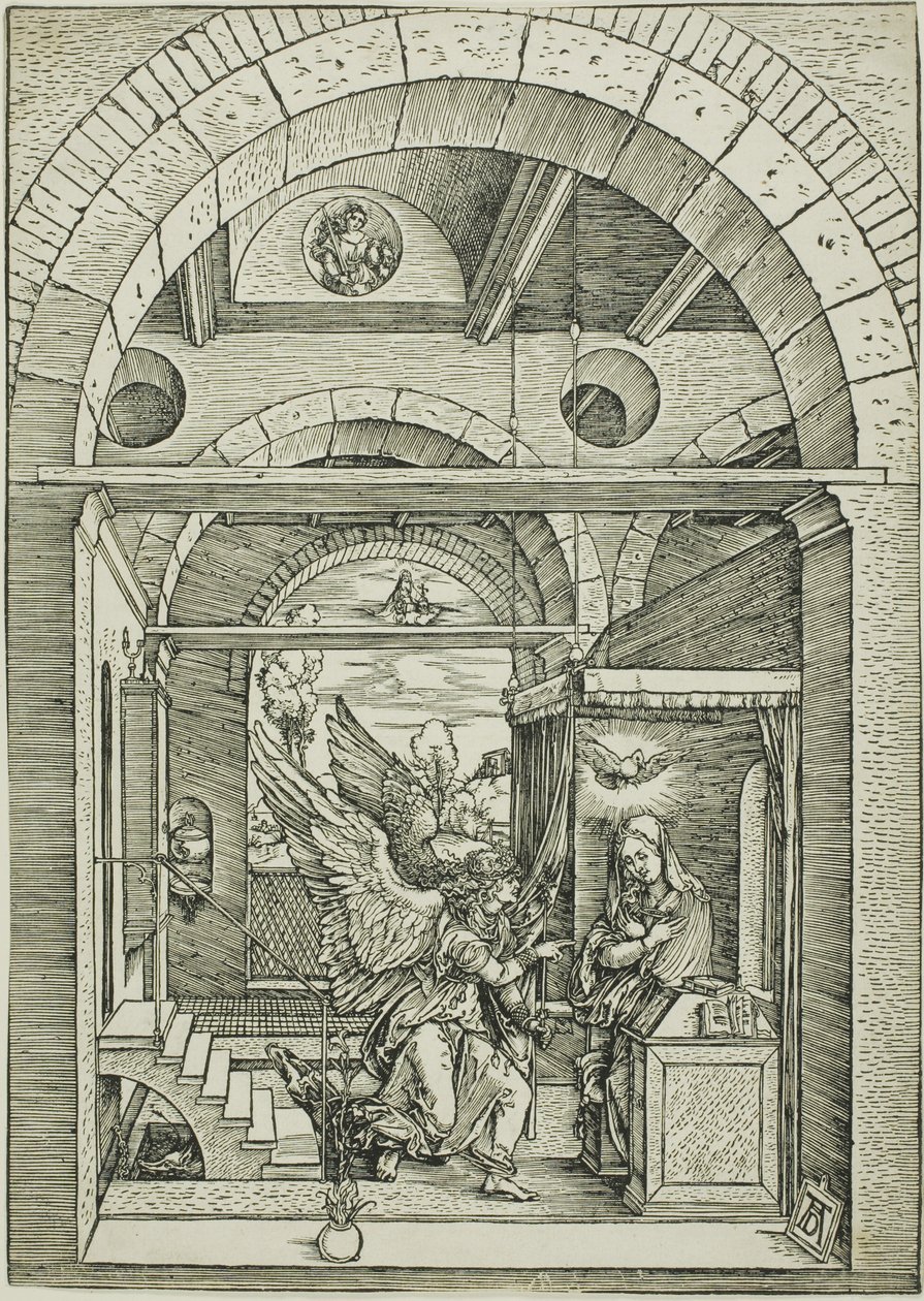 Bebudelsen, fra Jomfruens liv af Albrecht Dürer