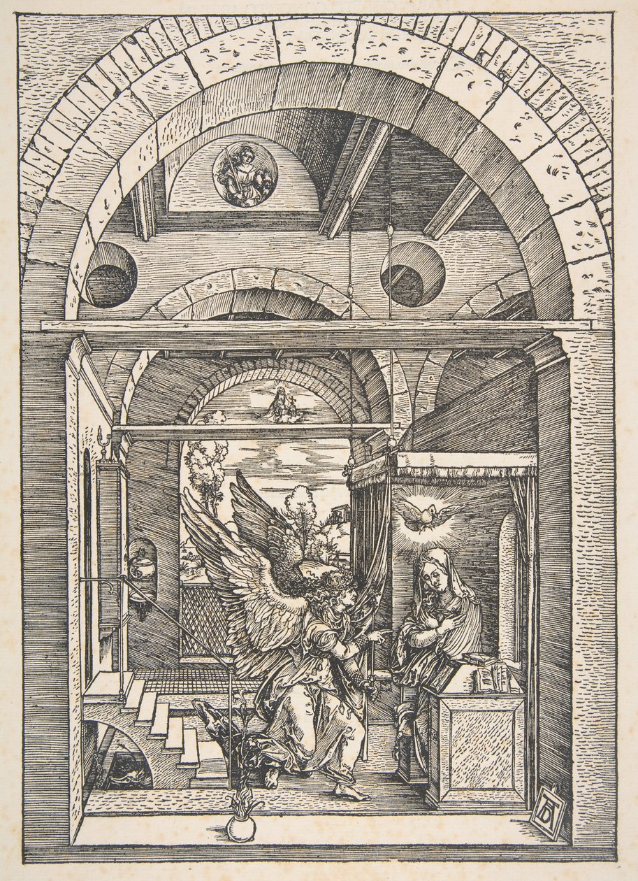 Bebudelsen, fra "Jomfru Marias liv" af Albrecht Dürer
