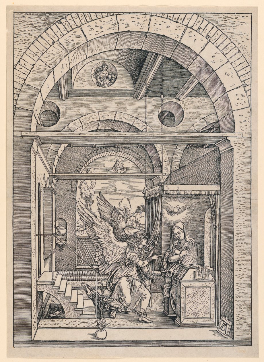 Bebudelsen, fra serien Jomfruens liv af Albrecht Dürer