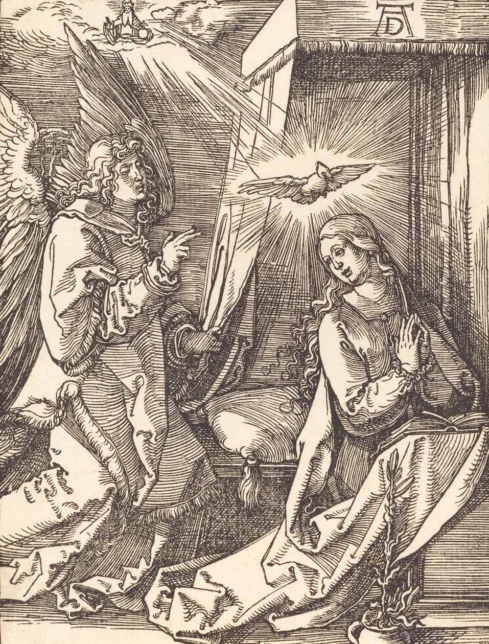 Bebudelsen, sandsynligvis ca. 15091510. af Albrecht Dürer