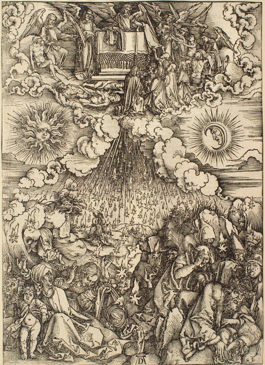 Apokalypsen: Åbningen af det femte og sjette segl af Albrecht Dürer