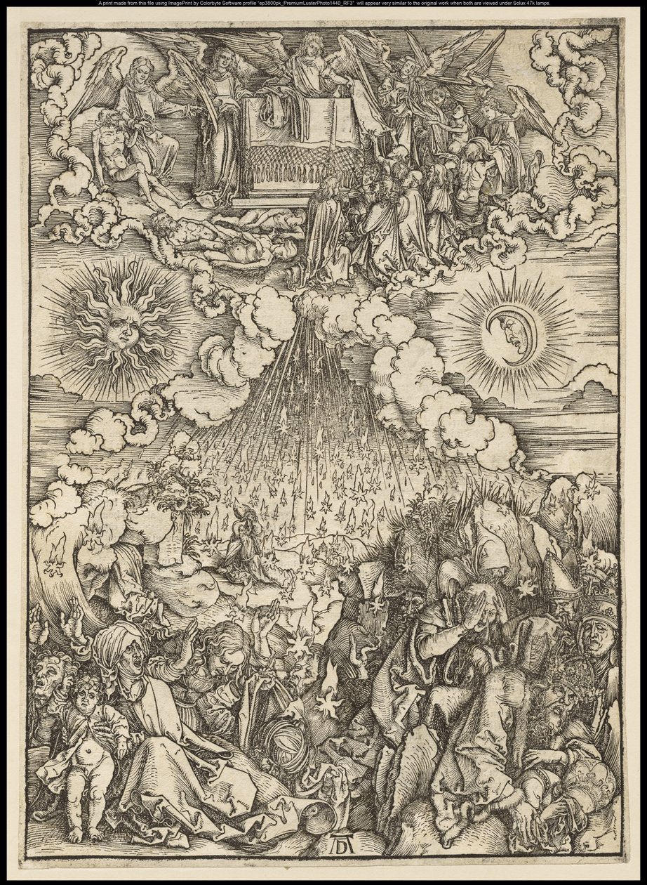 Apokalypsen: Åbningen af det femte og sjette segl, 1497-98 af Albrecht Dürer