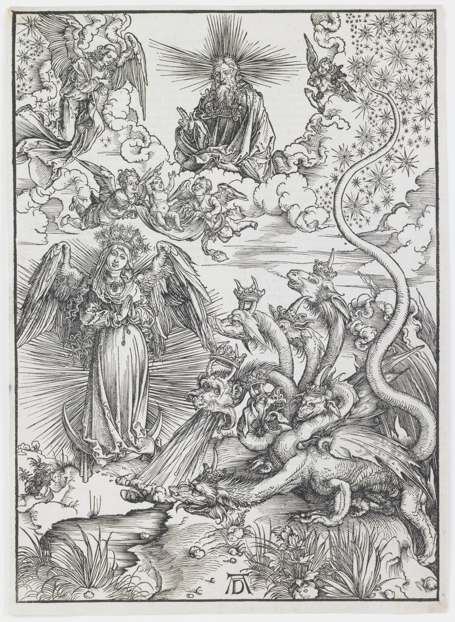 The Apocalyptic Woman, fra serien "The Apocalypse" af Albrecht Dürer