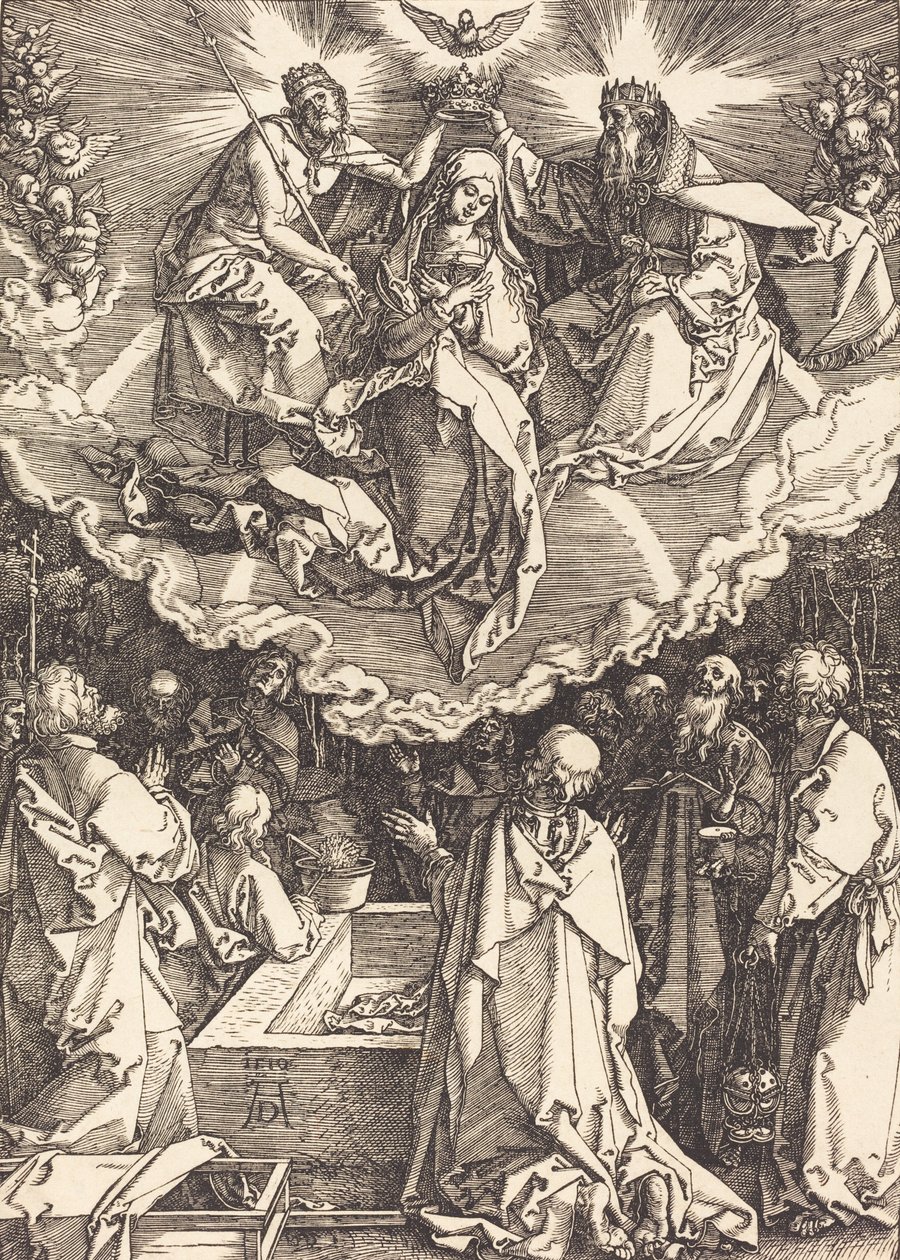 Jomfruens antagelse og kroning, 1510. af Albrecht Dürer