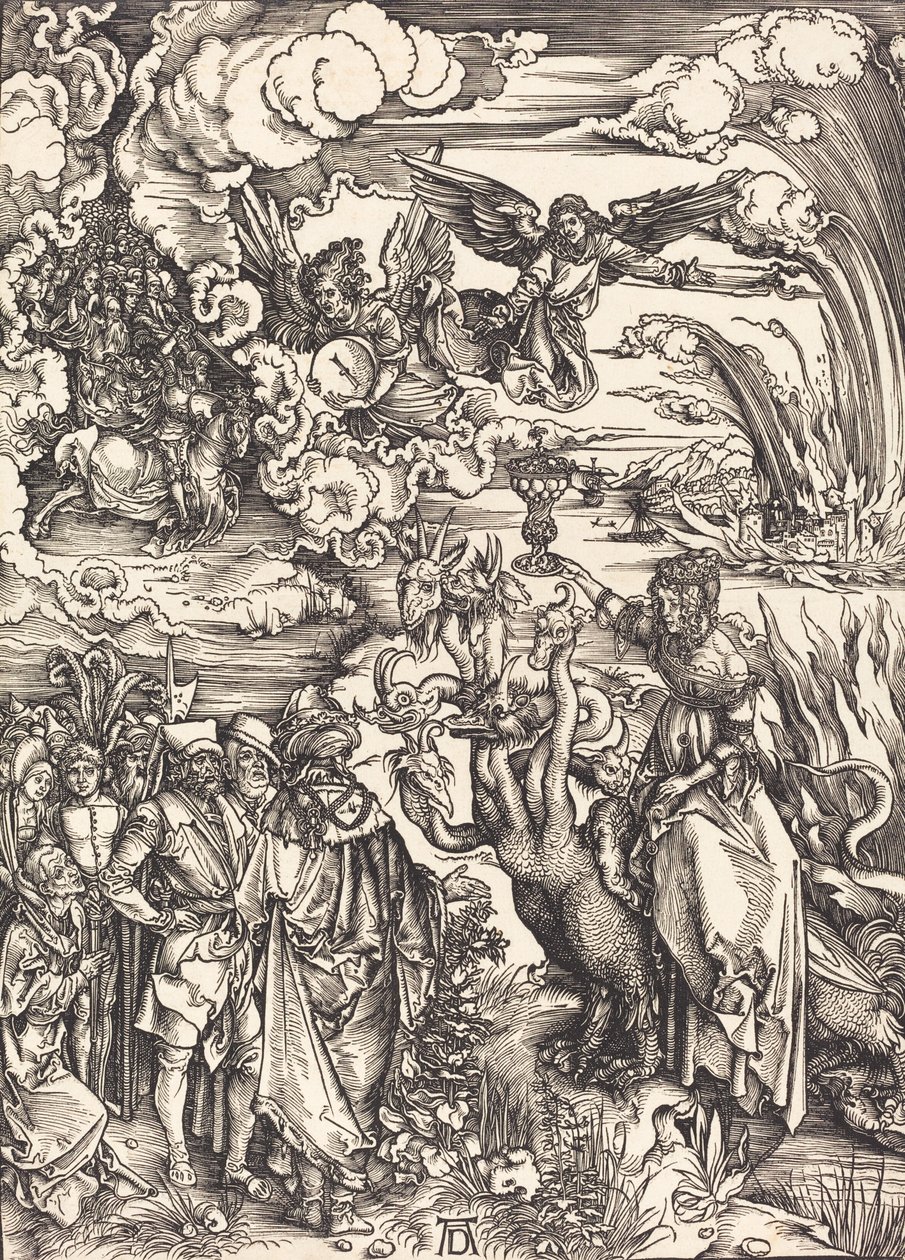 Den babylonske hore, sandsynligvis ca. 14961498. af Albrecht Dürer
