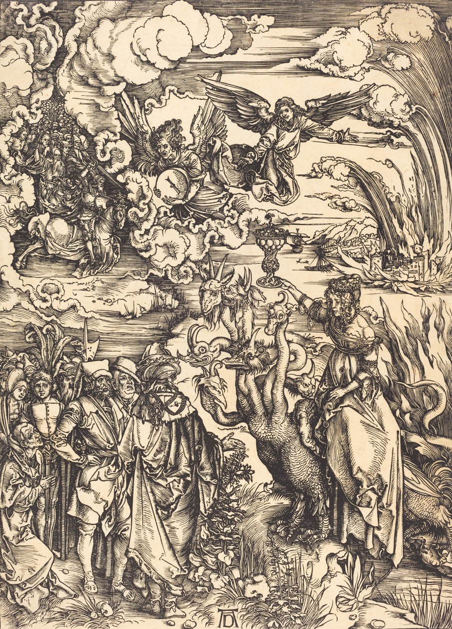 Den babylonske hore, sandsynligvis ca. 14961498. af Albrecht Dürer