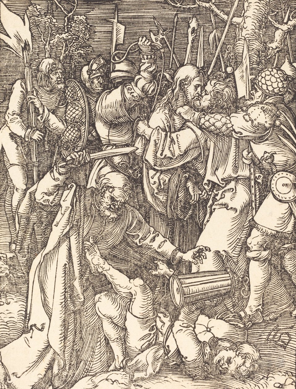 Kristi forræderi, sandsynligvis ca. 15091510. af Albrecht Dürer