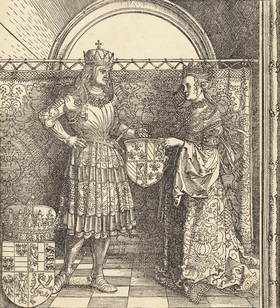 Trolovelsen af Maximilian med Maria af Bourgogne, 1511. af Albrecht Dürer
