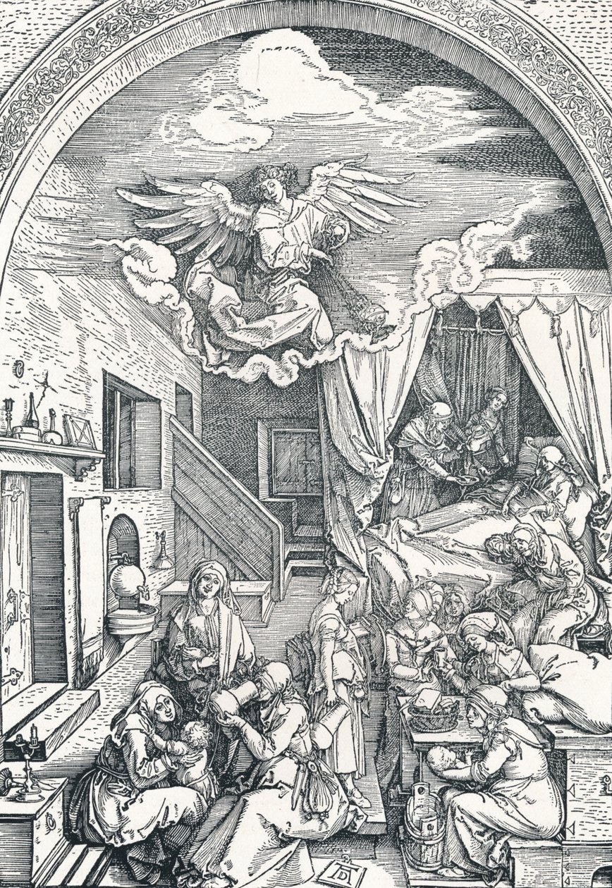 Jomfru Marias fødsel, c1503-1504, 1906 af Albrecht Dürer