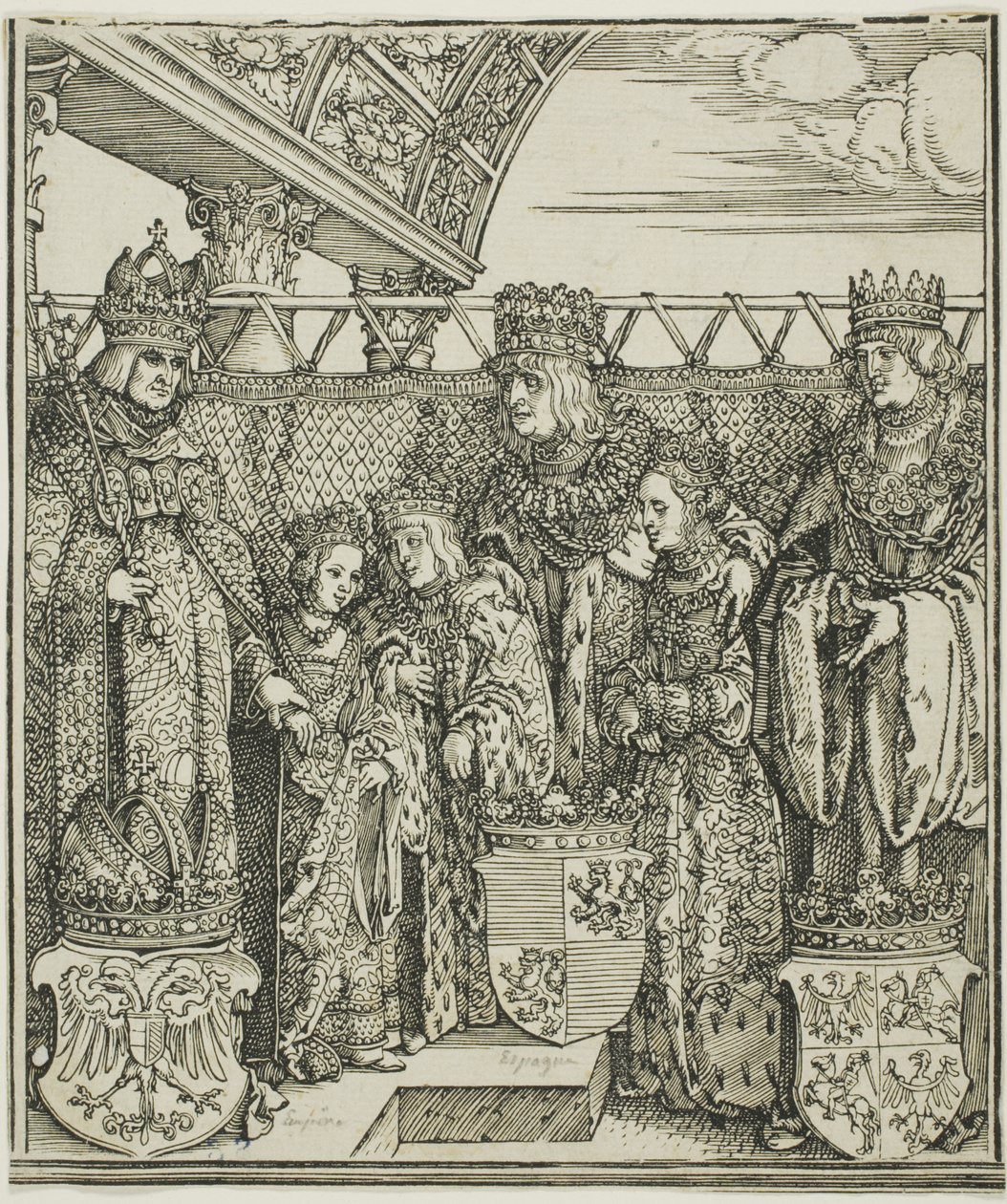 Kongressen og dobbelttrolovelsen i Wien, fra Maximilian I