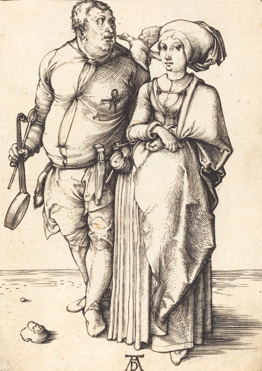 Kokken og hans kone, ca. 14961497. af Albrecht Dürer