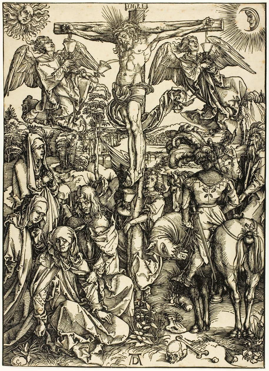 Korsfæstelsen, fra Den Store Passion af Albrecht Dürer