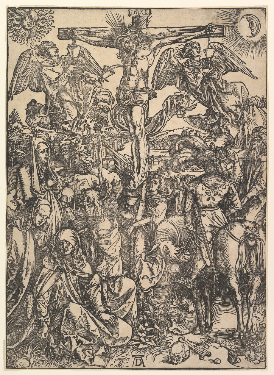Korsfæstelsen, fra Den Store Passion, ca. 1498. af Albrecht Dürer