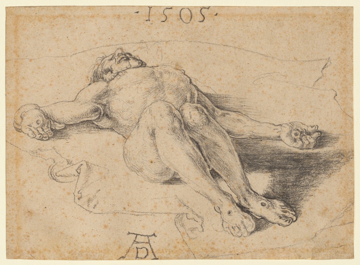 Den døde Kristus, 1505. af Albrecht Dürer