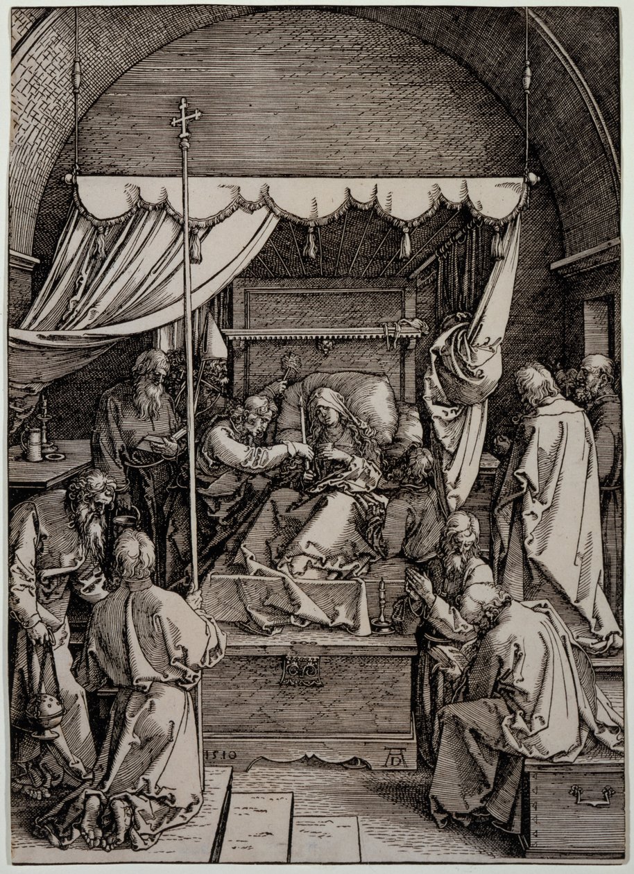 Jomfru Marias død af Albrecht Dürer