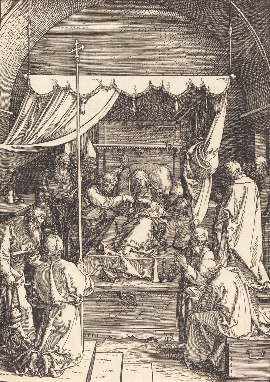 Jomfruens død, 1510. af Albrecht Dürer
