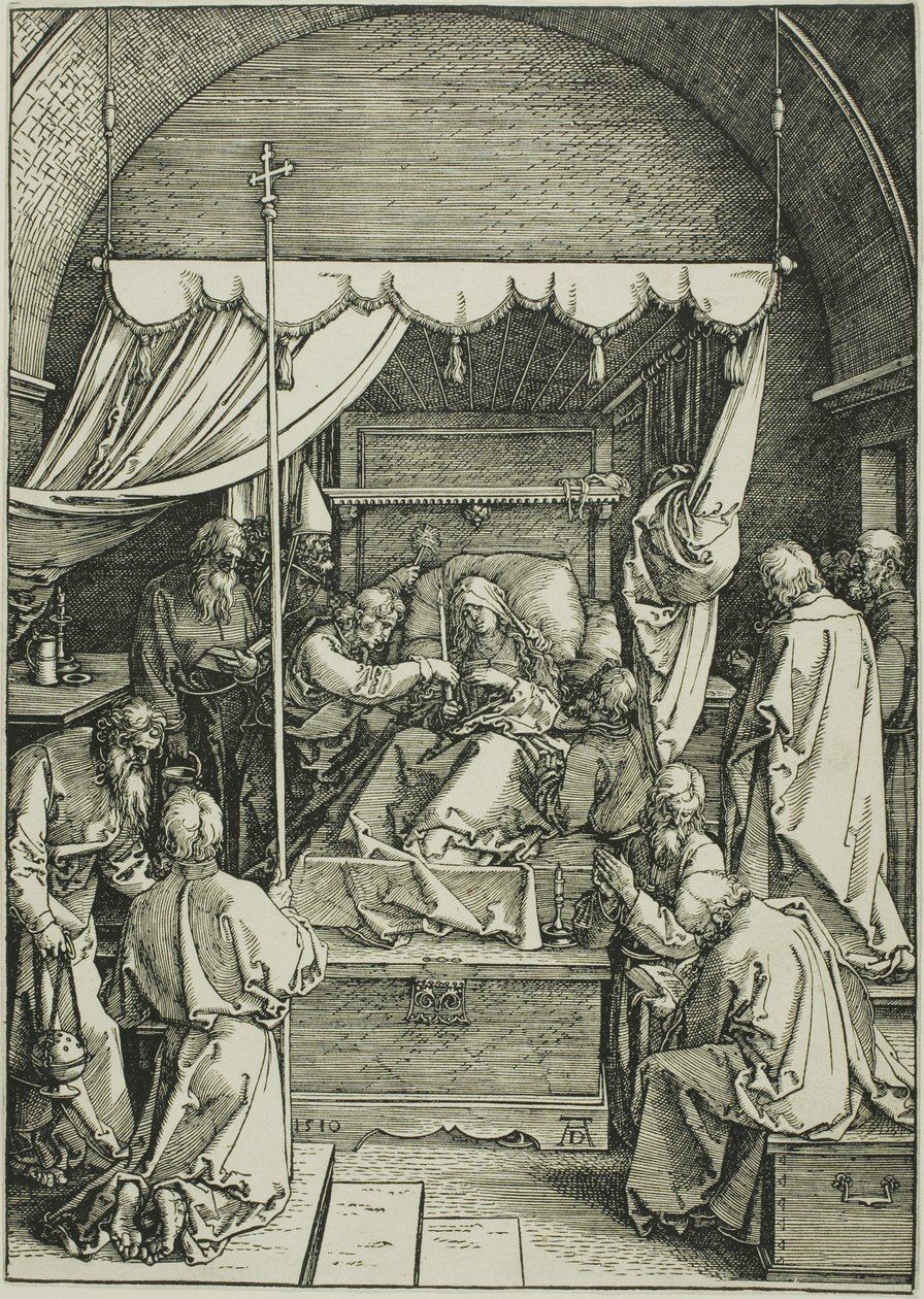 The Death of the Virgin, fra The Life of the Virgin af Albrecht Dürer