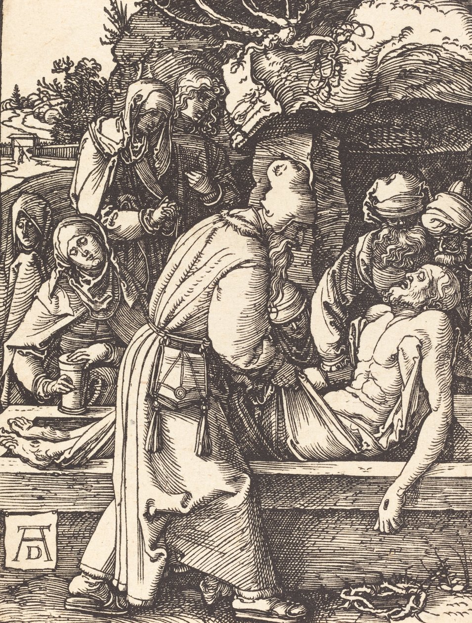 Deponeringen, sandsynligvis ca. 15091510. af Albrecht Dürer