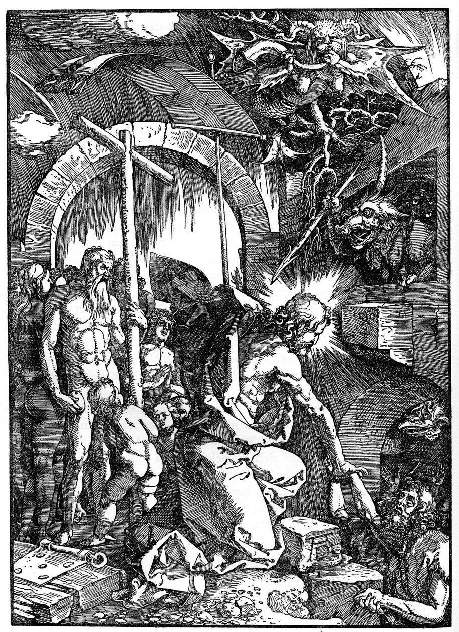 Kristi nedstigning til limbo, 1510, 1936 af Albrecht Dürer