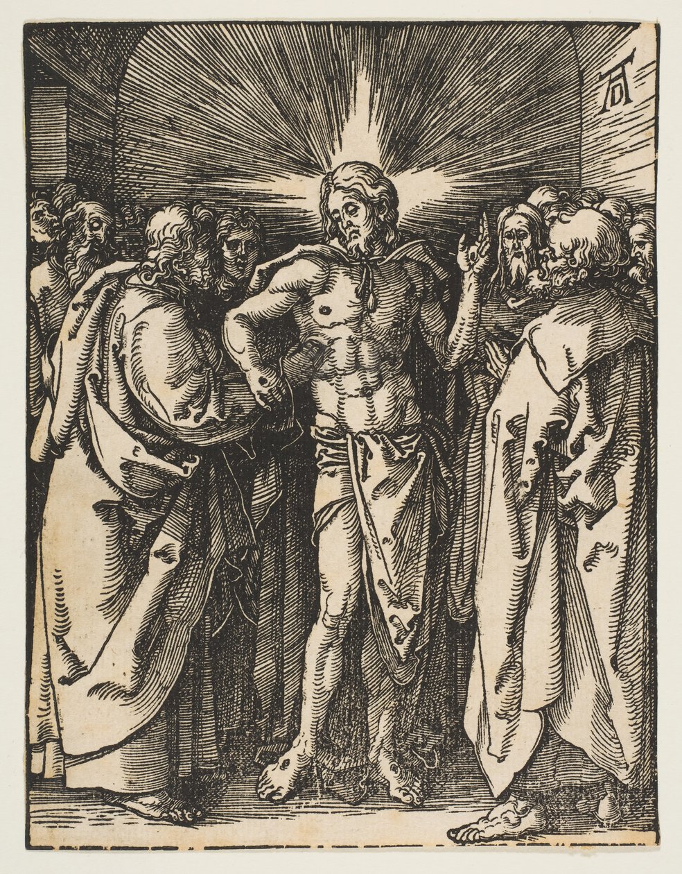 Den tvivlende Thomas, fra Den lille lidenskab, ca. 1510. af Albrecht Dürer