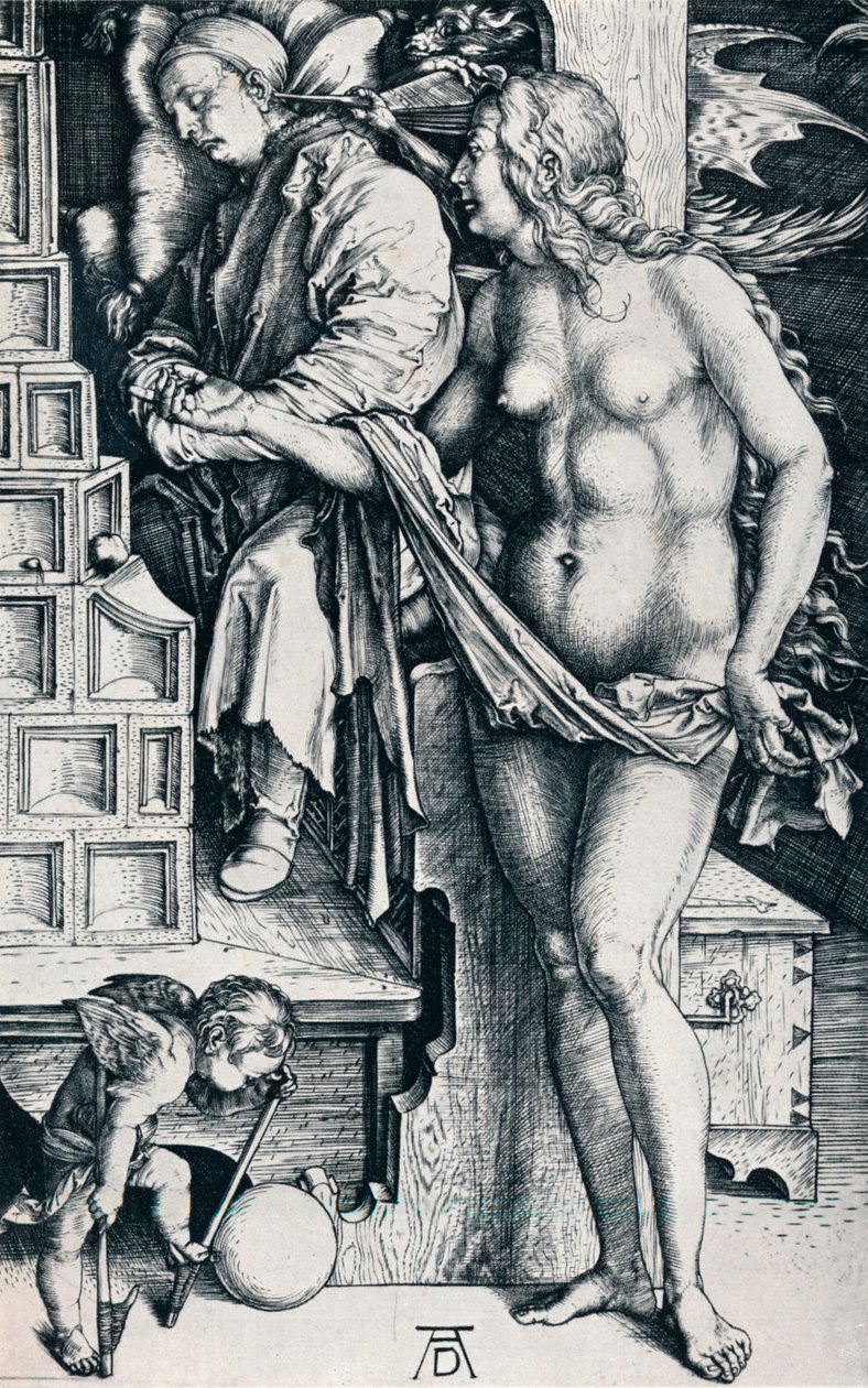 Drømmen om lægen, 1497-1498 1906 af Albrecht Dürer
