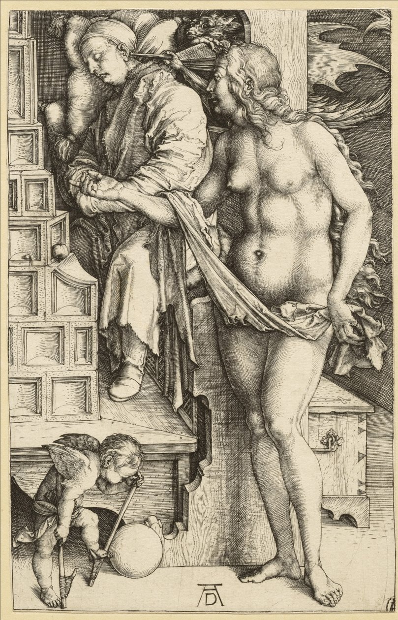 Drømmen om lægen, 1497-98 af Albrecht Dürer