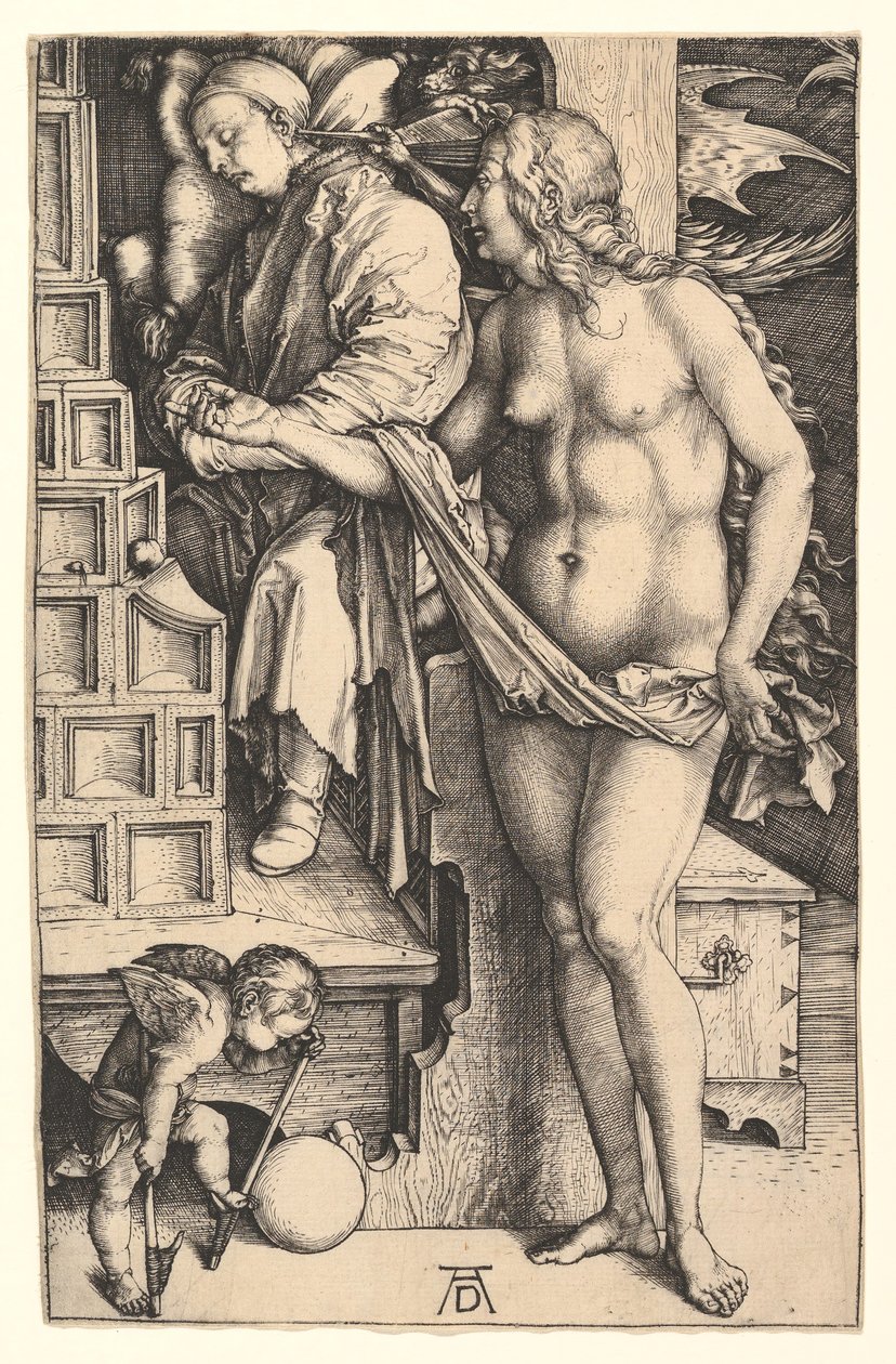 Drømmen om lægen, ca. 1498. af Albrecht Dürer