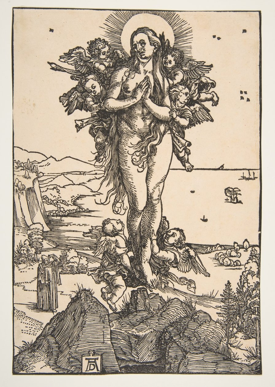 Sankt Maria Magdalens ophøjelse.n.d. af Albrecht Dürer
