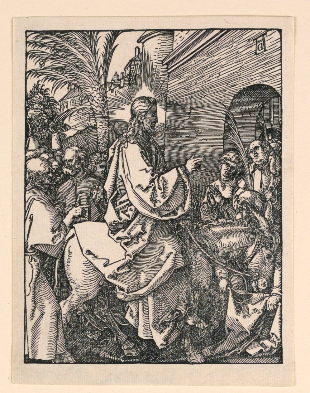 Kristi indtog i Jerusalem, fra The Little Passion Series af Albrecht Dürer