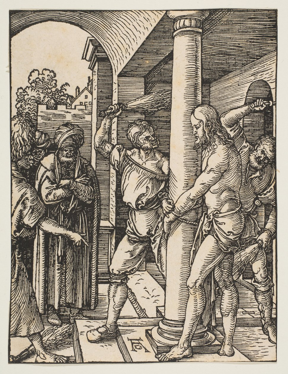 The Flagelation, fra Den Lille Passion, ca. 1509. af Albrecht Dürer