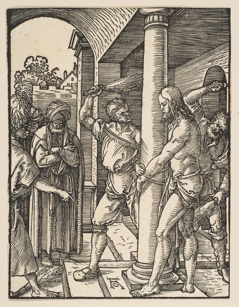 The Flagelation, fra Den Lille Passion, ca. 1509. af Albrecht Dürer