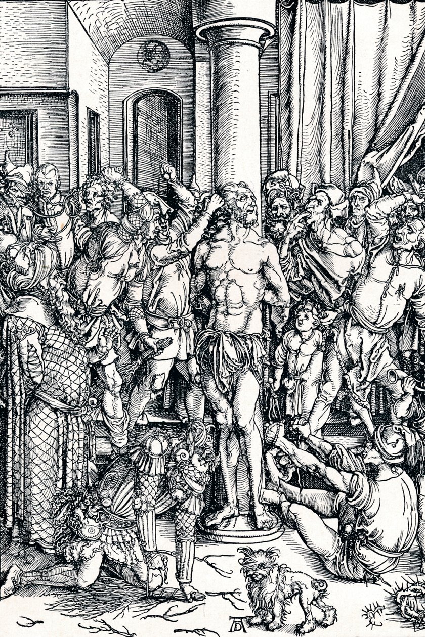 The flagellation of Christ, 1498 1906 af Albrecht Dürer