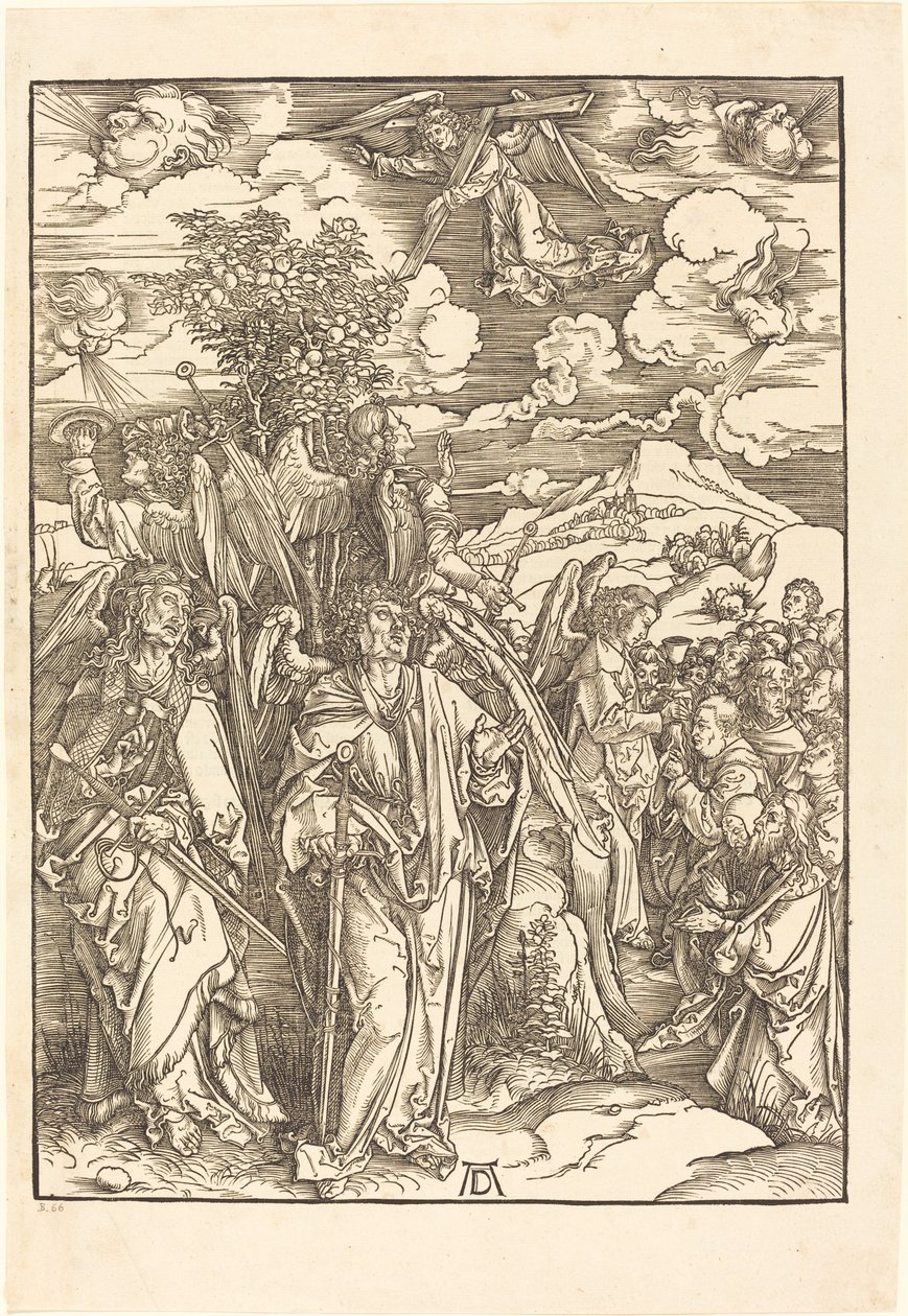 De fire engle holder vindene af Albrecht Dürer