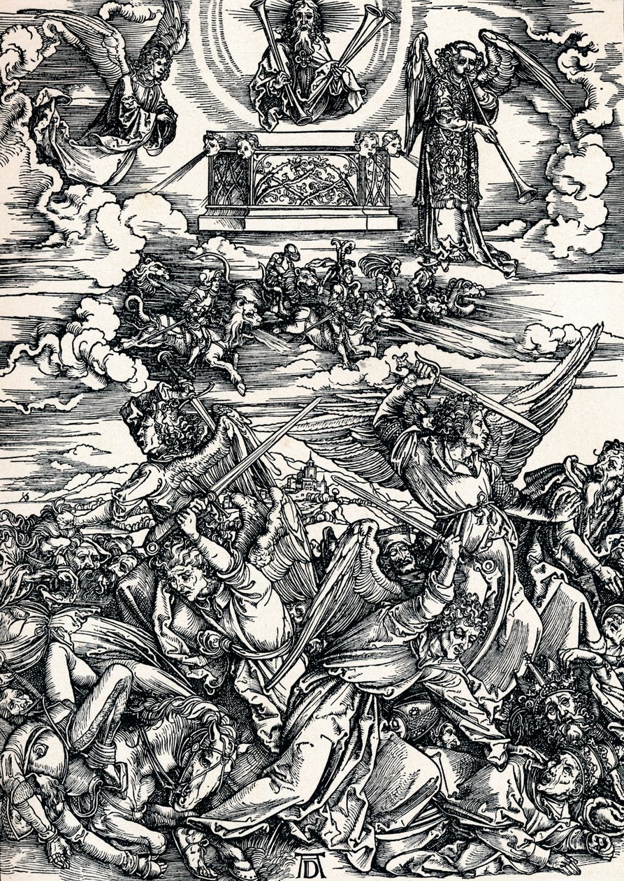 De fire hævnende engle, 1498 1906 af Albrecht Dürer