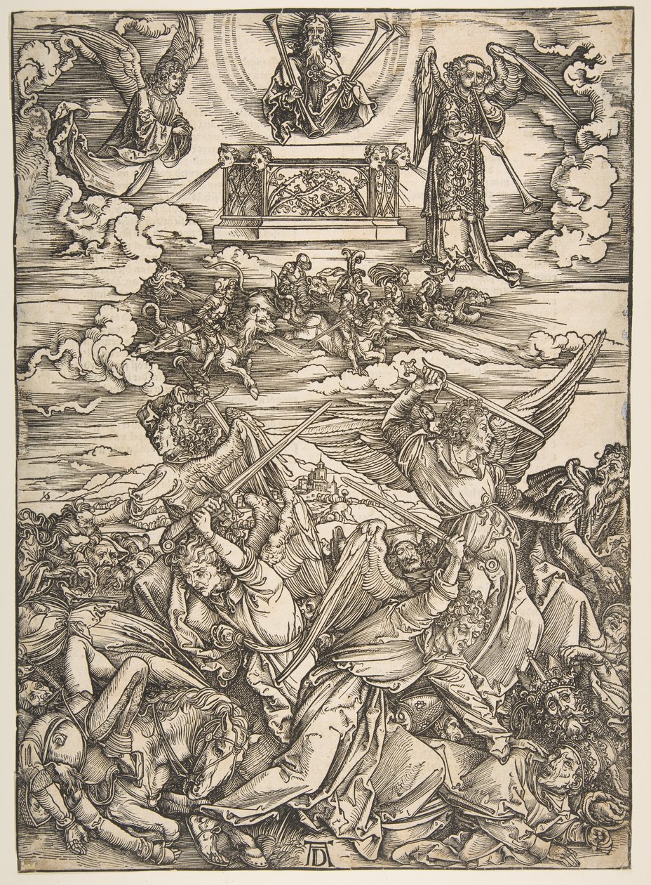 De fire hævnende engle, fra „Apokalypsen“ af Albrecht Dürer