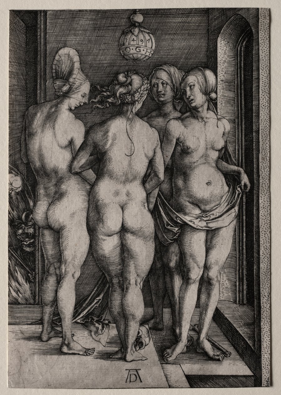 De fire hekse (fire nøgne kvinder) af Albrecht Dürer