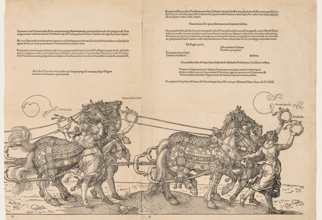 Kejser Maximilians store triumfvogn af Albrecht Dürer