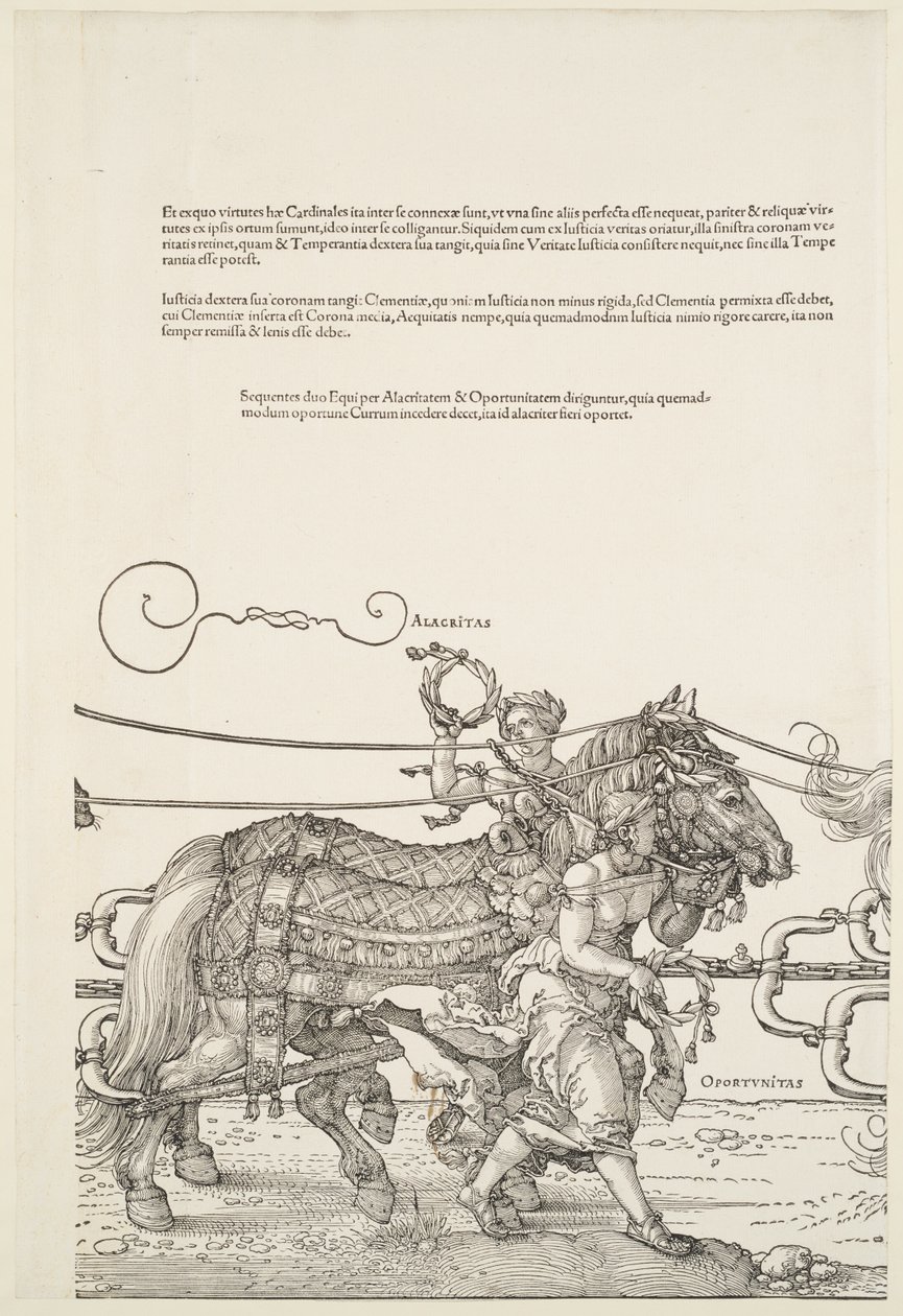 Den store triumfvogn: Alacritas og Oportunitas af Albrecht Dürer