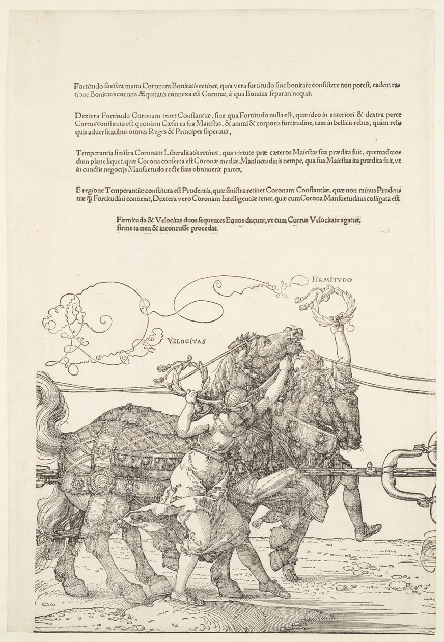 Den store triumfvogn: Velocitas og Firmitudo af Albrecht Dürer