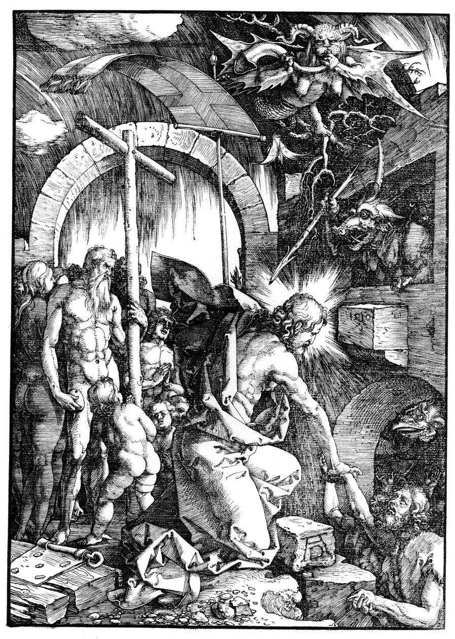 The Harrowing of Hell or Christ in Limbo, fra The Large Passion, 1510 af Albrecht Dürer