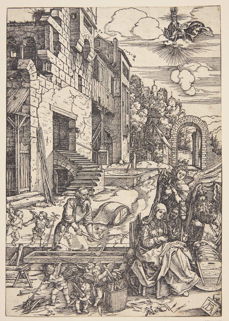 Den hellige familie i Egypten af Albrecht Dürer