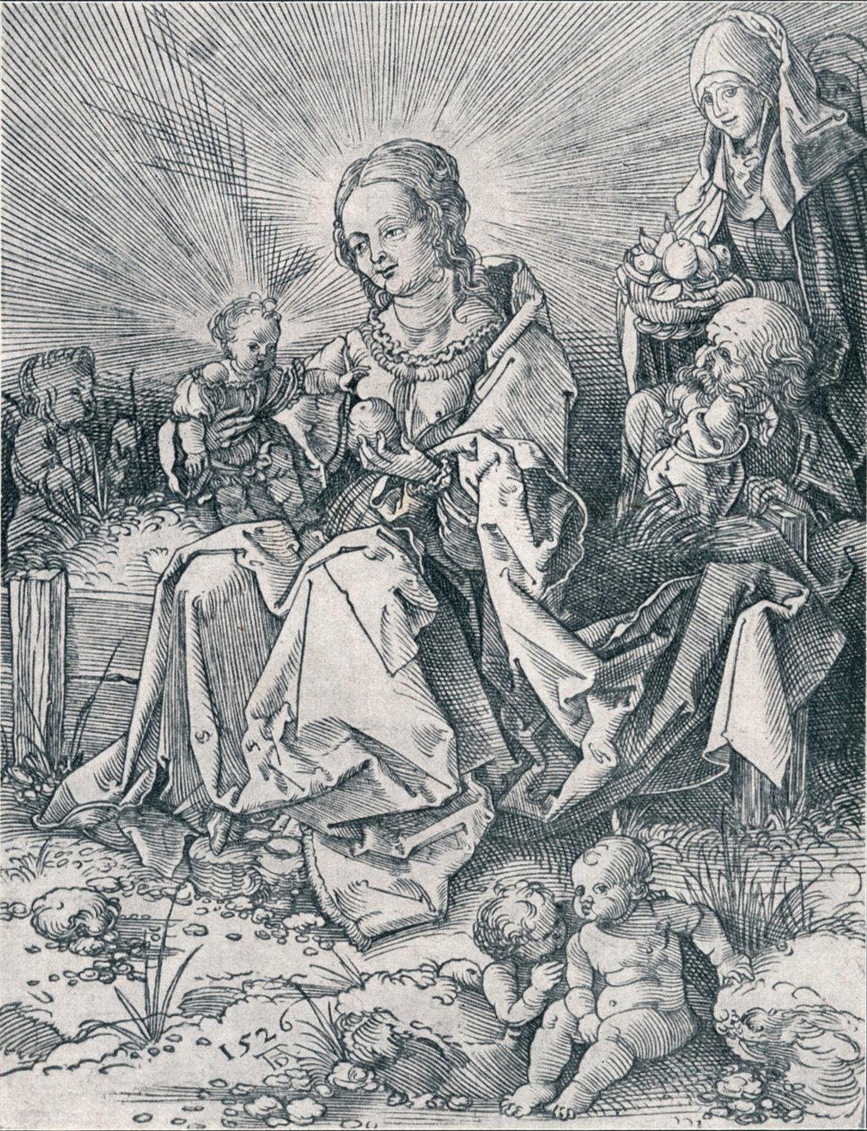Den hellige familie på en græsbænk, 1526 1906 af Albrecht Dürer