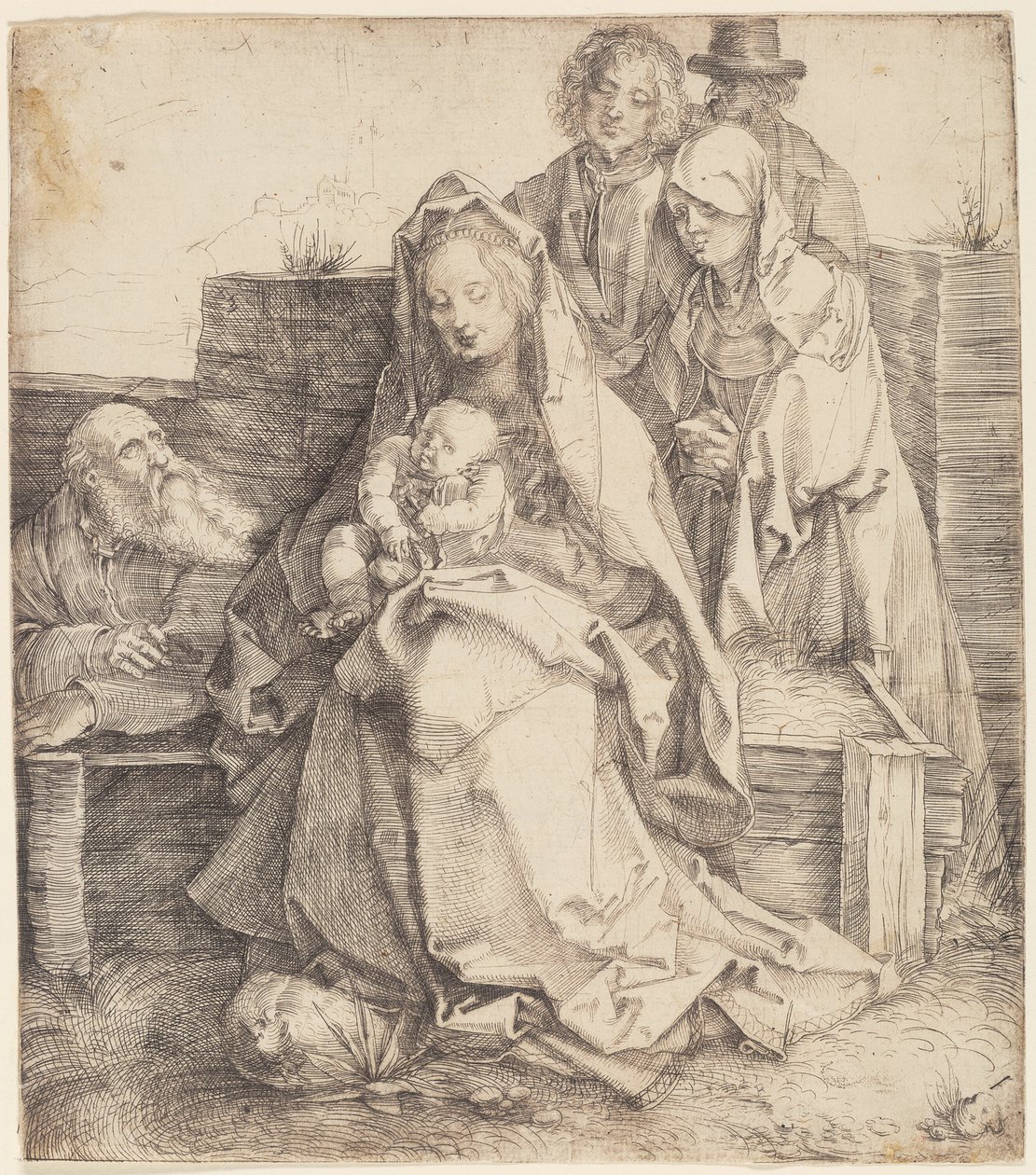 Den hellige familie med Johannes, Magdalen og Nikodemus af Albrecht Dürer