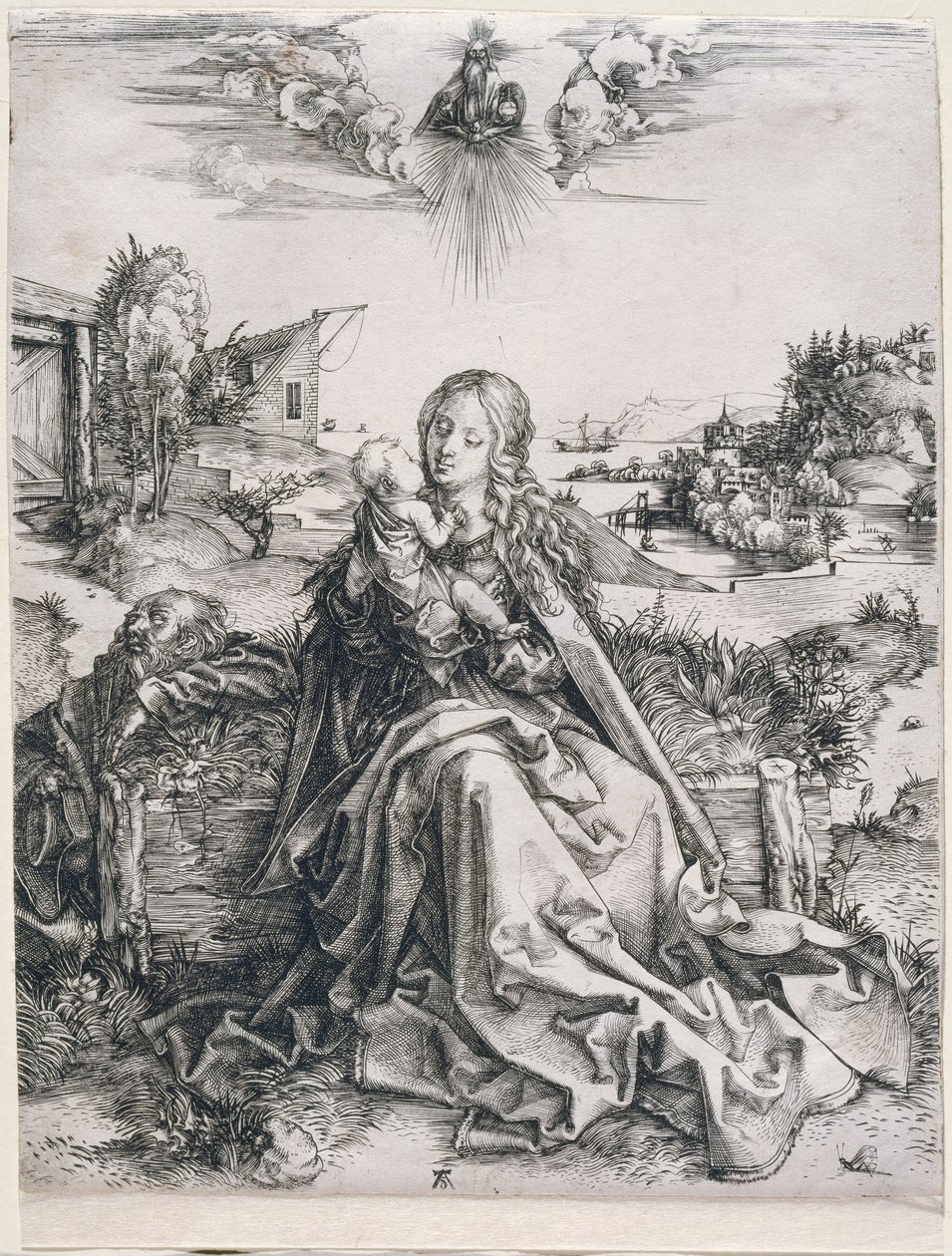 Den Hellige Familie med guldsmeden af Albrecht Dürer