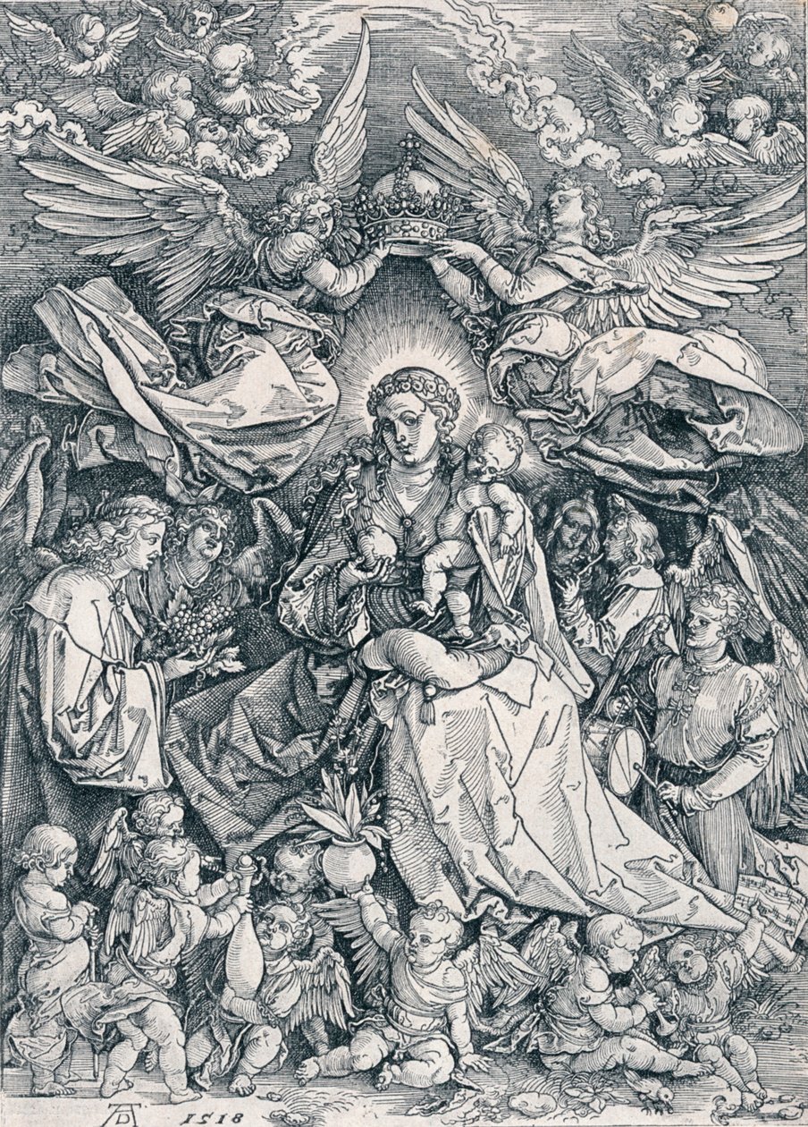 Den hellige jomfru som englenes dronning, 1518 1906 af Albrecht Dürer