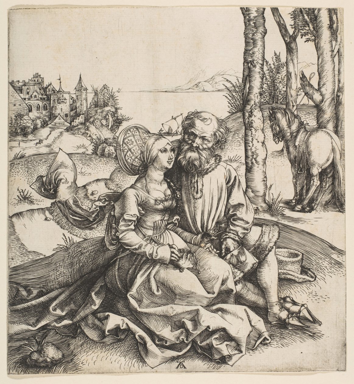 Det dårligt udvalgte par, ca. 1495. af Albrecht Dürer