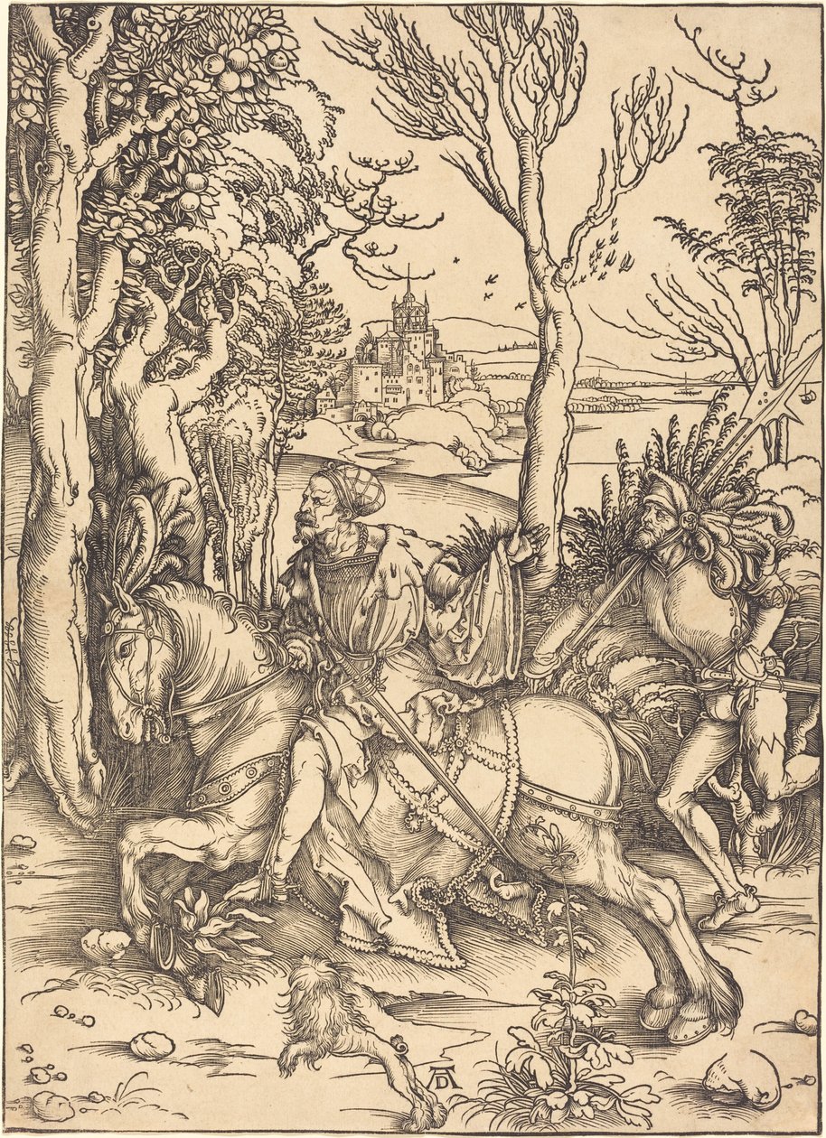 Ridderen til hest og Lansquenet af Albrecht Dürer