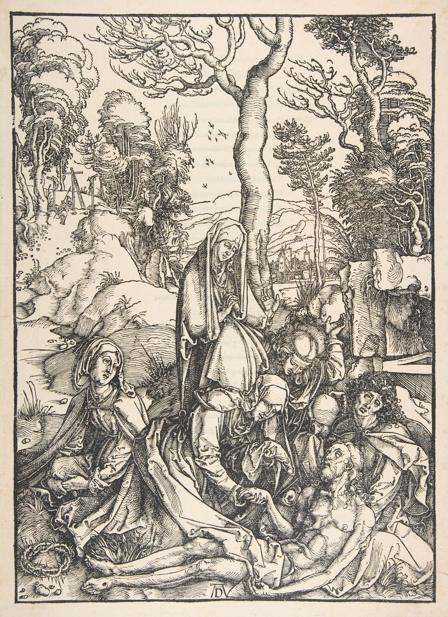 Klagesangen, fra Den store lidenskab.n.d. af Albrecht Dürer