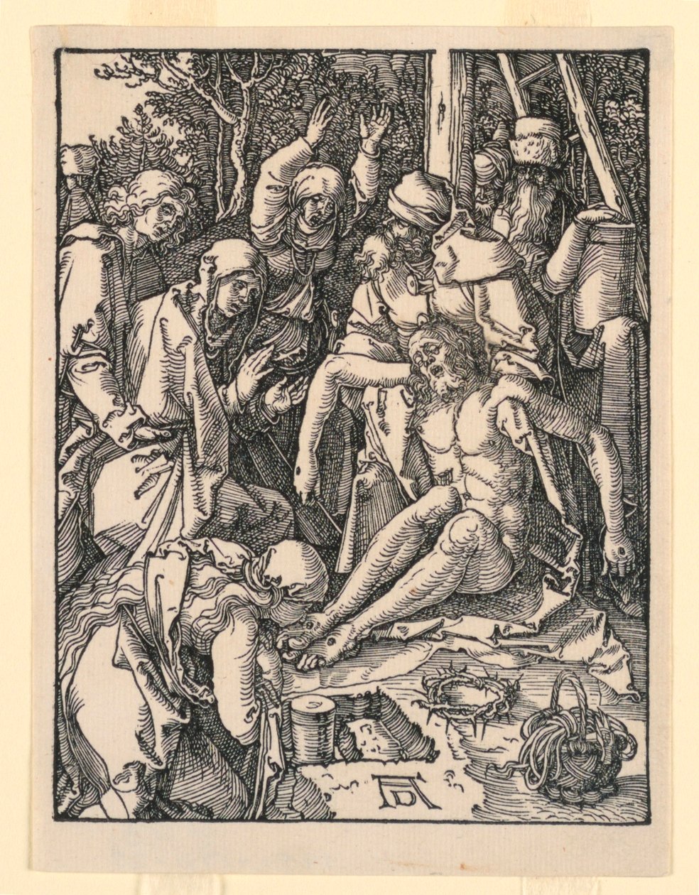 The Lamentation, fra The Little Passion Series af Albrecht Dürer