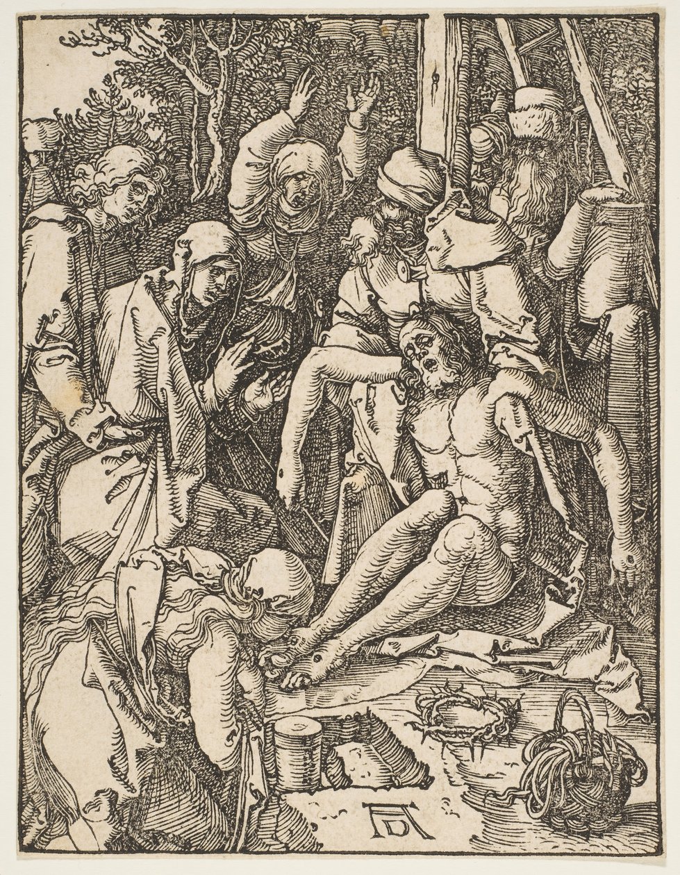 Klagesangen, fra Den lille lidenskab, ca. 1509. af Albrecht Dürer